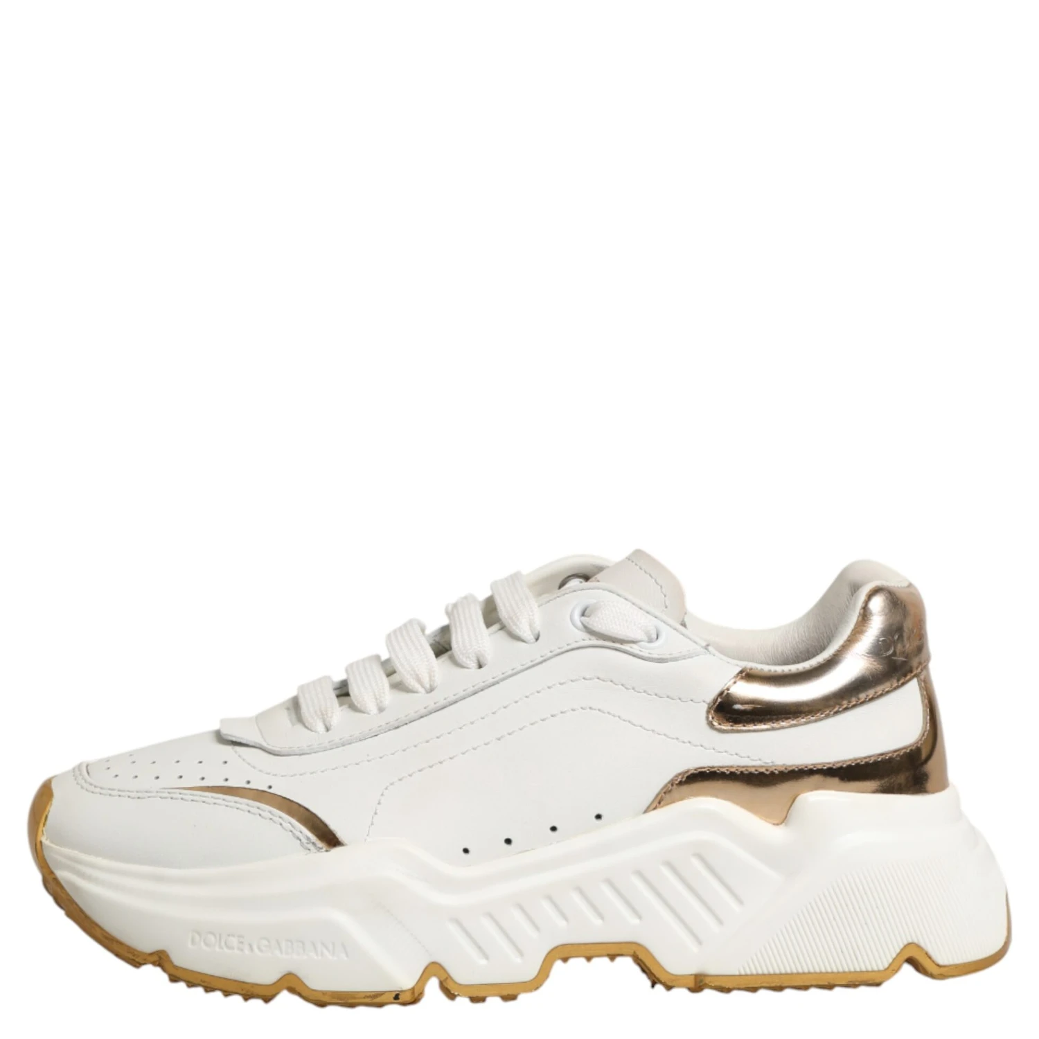 White Gold Daymaster Low Top Sneakers Shoes
