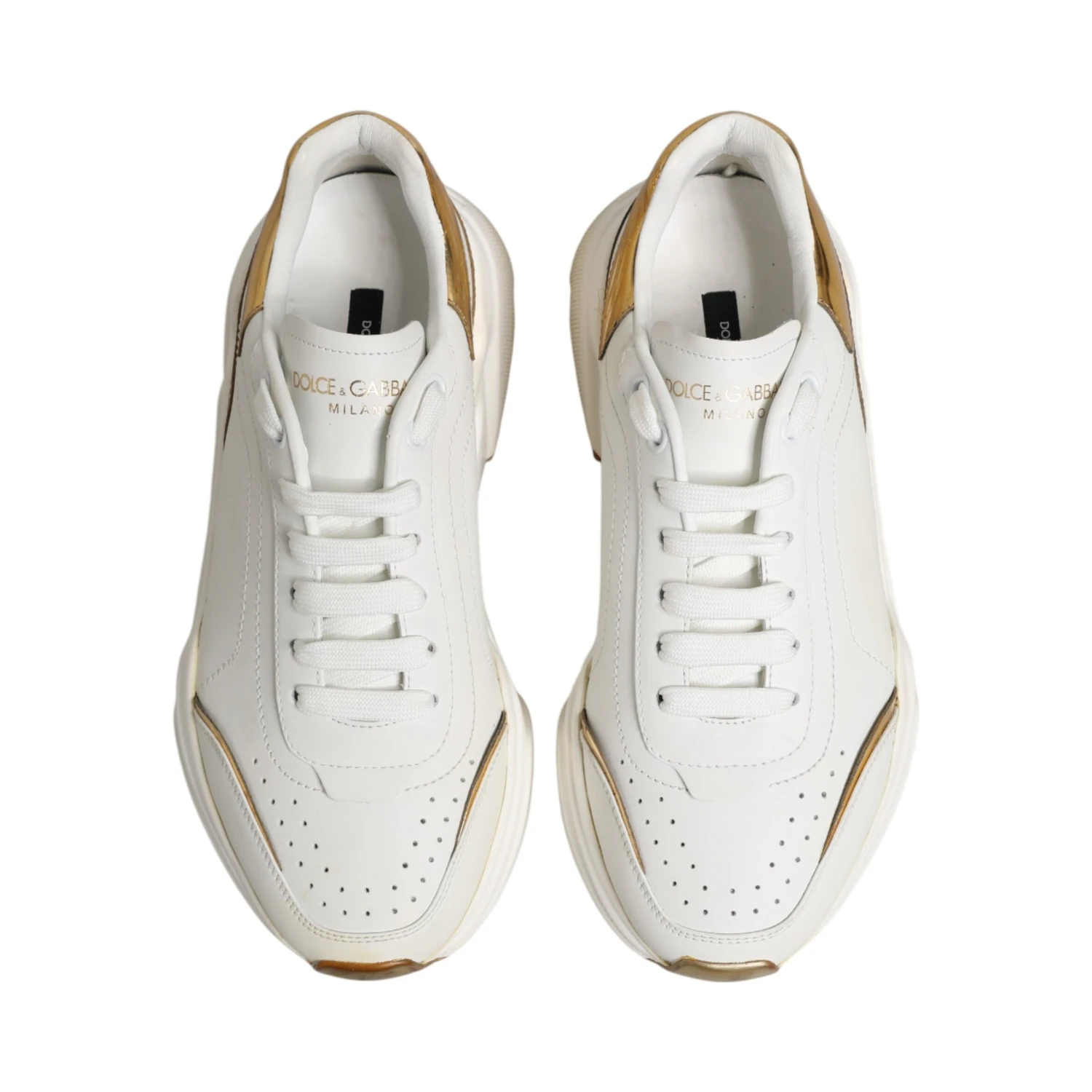 White Gold Daymaster Low Top Sneakers Shoes