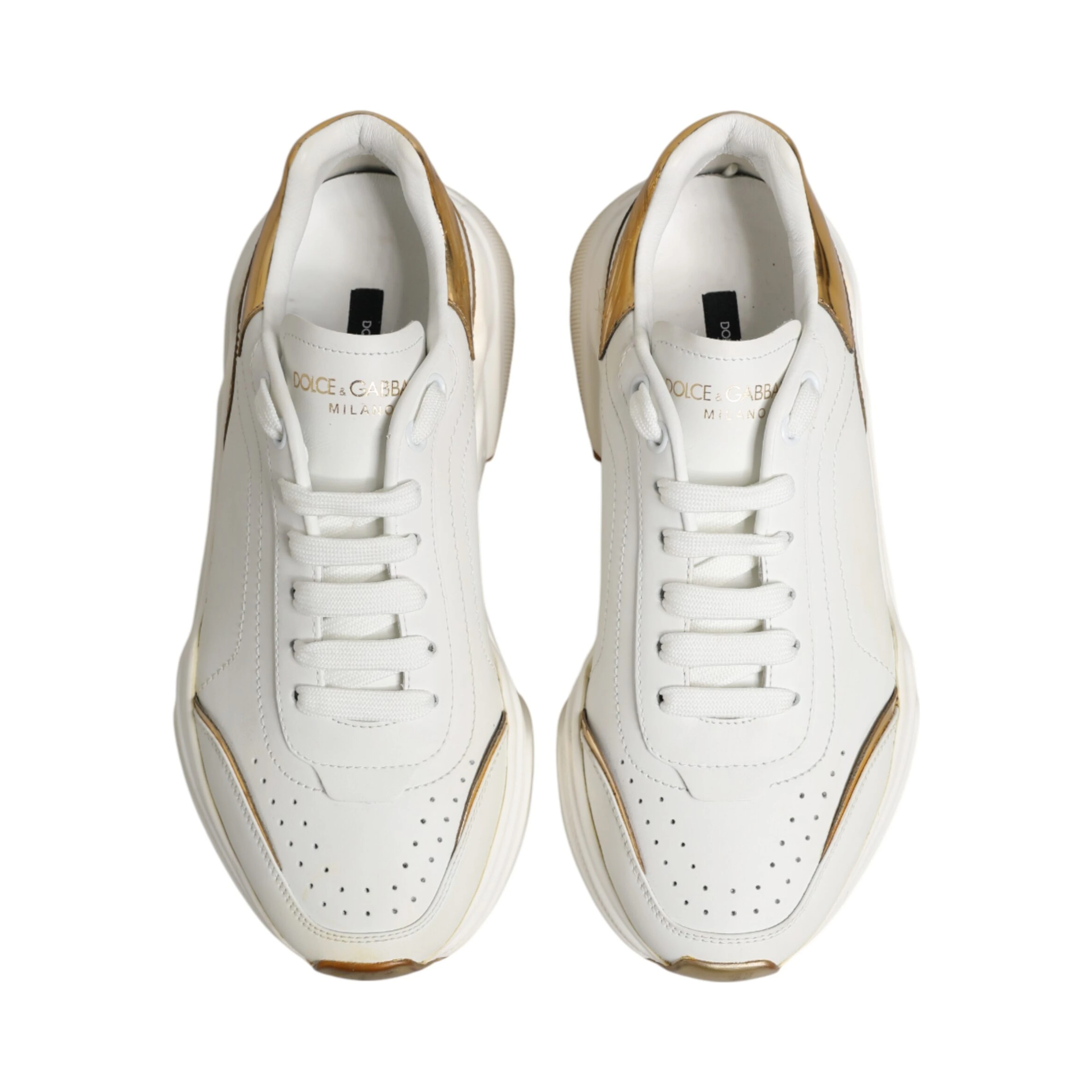 White Gold Daymaster Low Top Sneakers Shoes