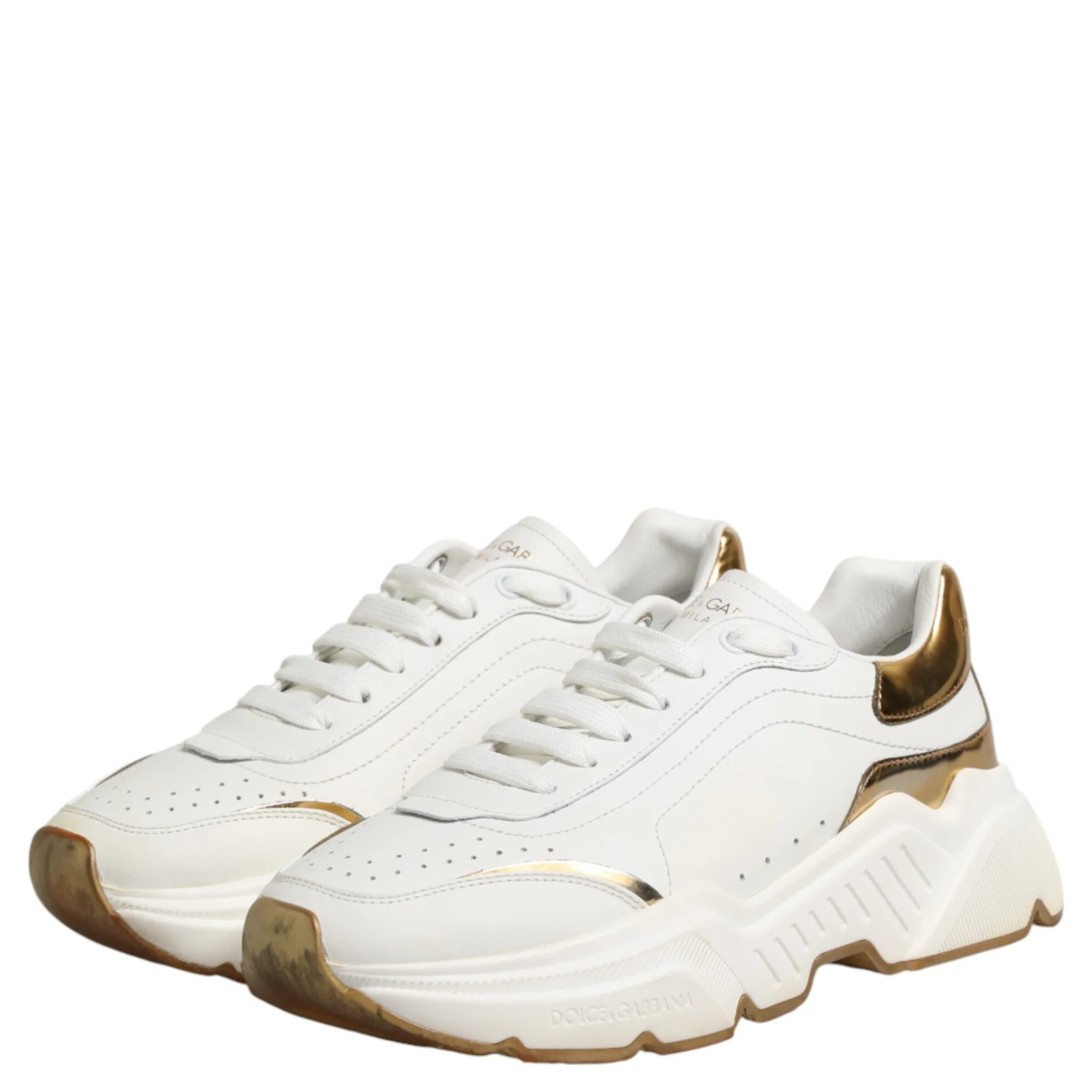 White Gold Daymaster Low Top Sneakers Shoes