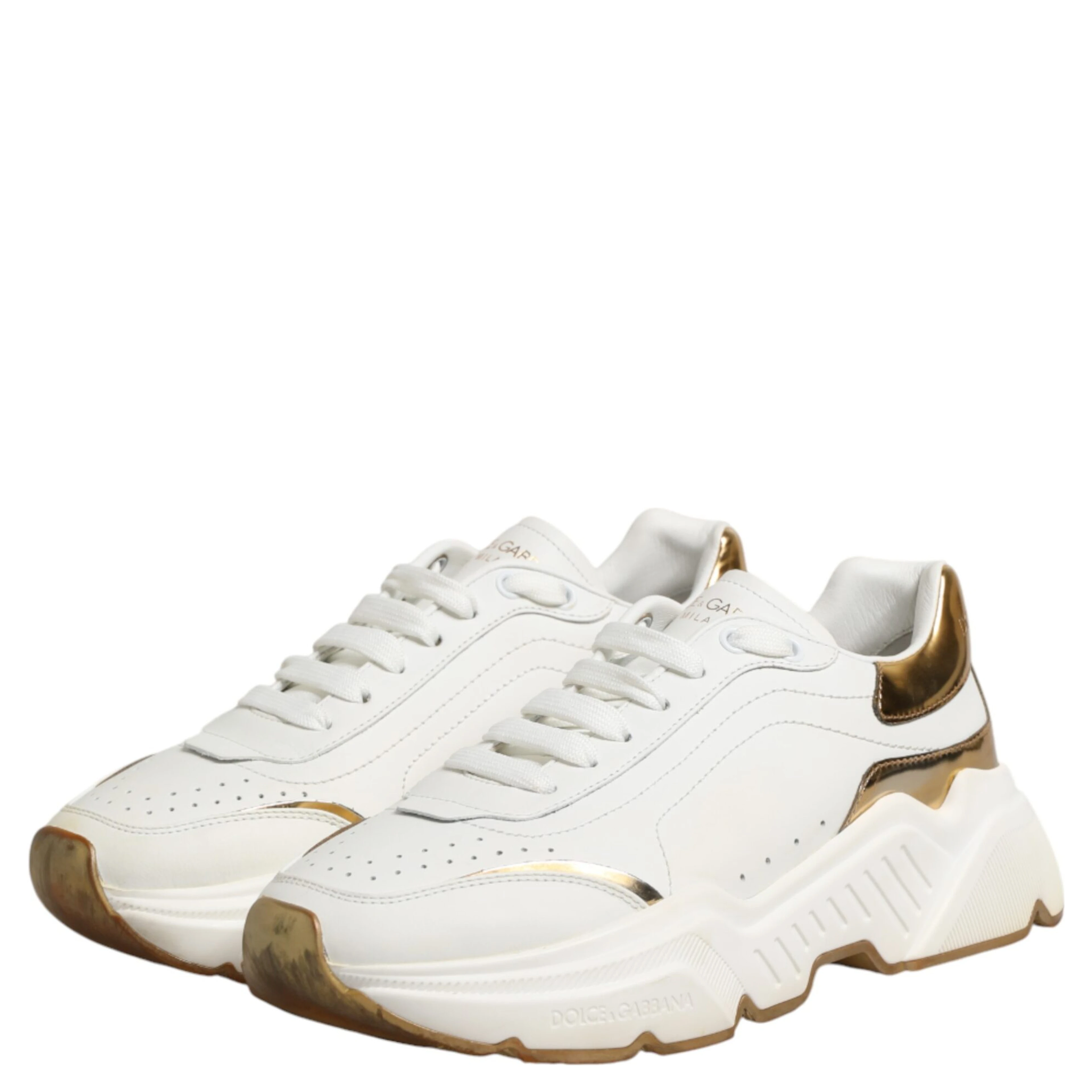 White Gold Daymaster Low Top Sneakers Shoes