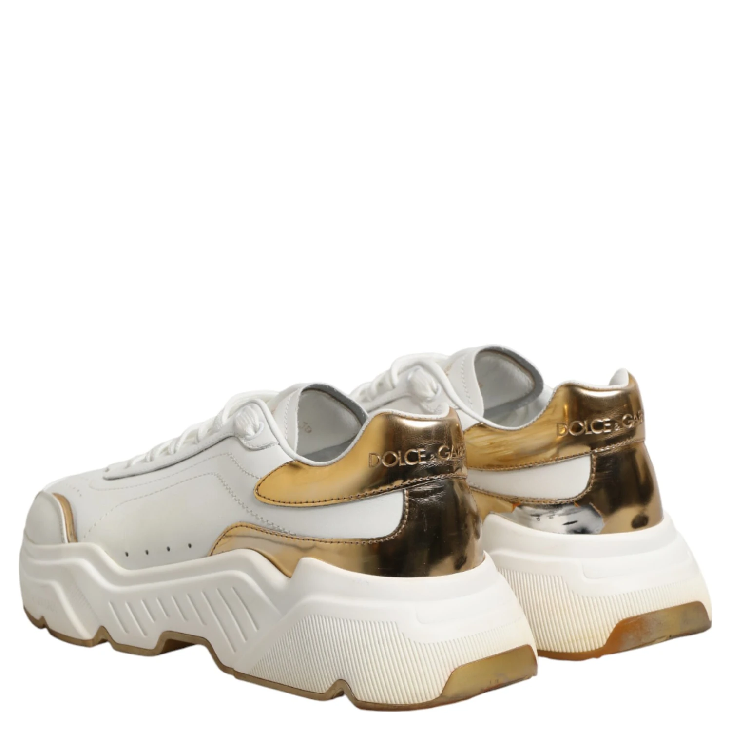White Gold Daymaster Low Top Sneakers Shoes