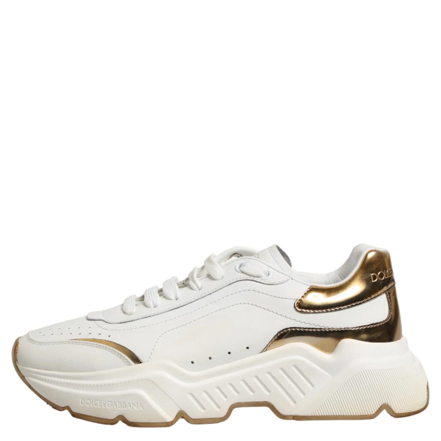 White Gold Daymaster Low Top Sneakers Shoes