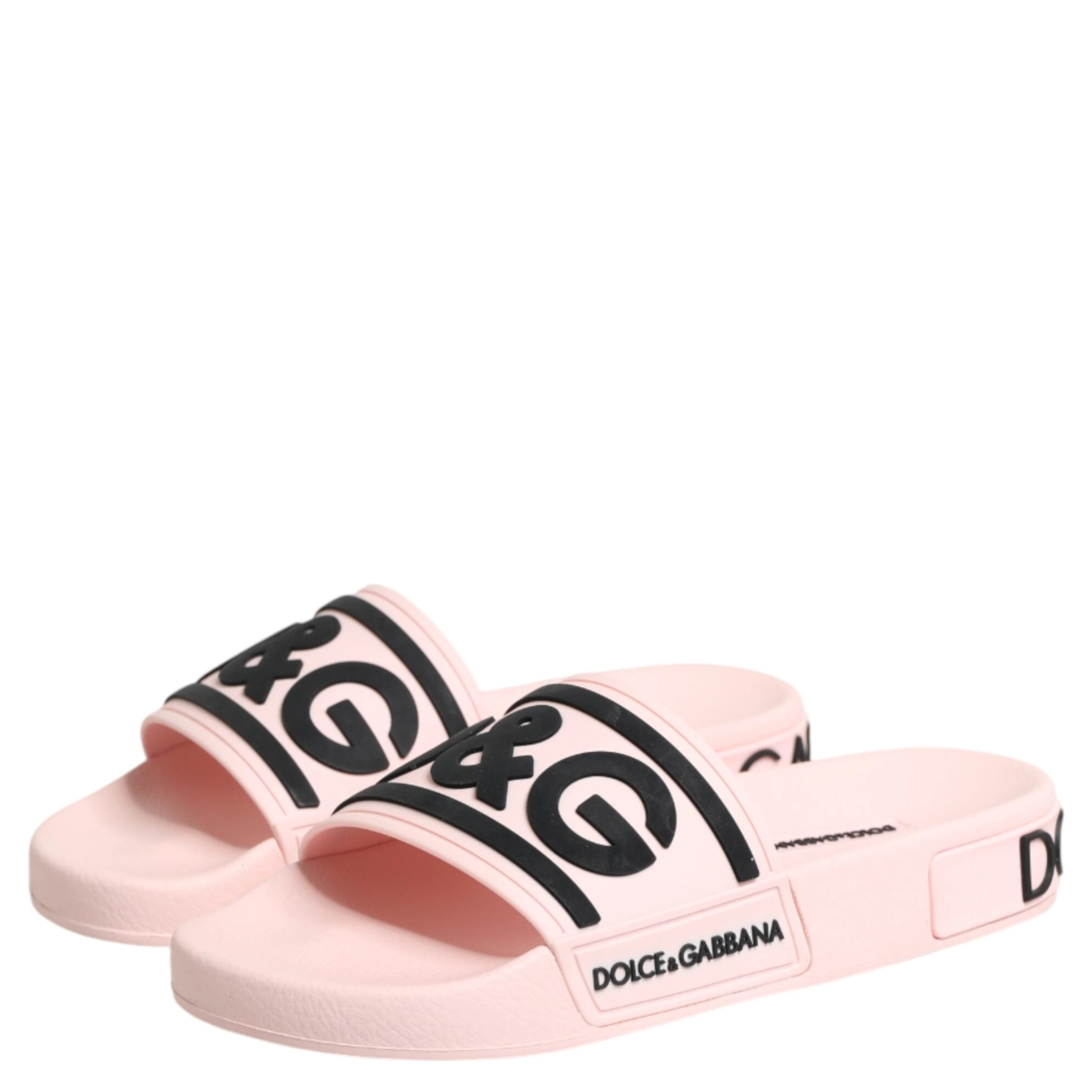 Pink Rubber Slides Sandals Beachwear Shoes