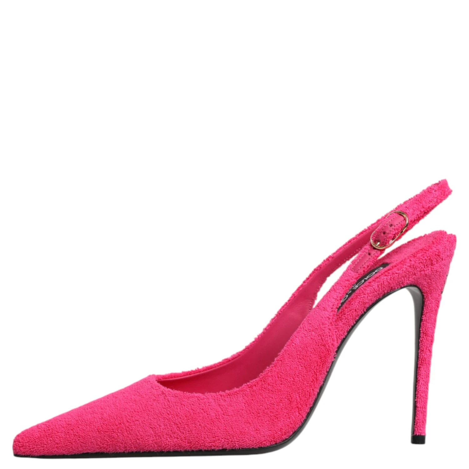 Pink Suede High Heels Slingback Shoes