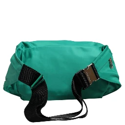 Green Logo Plaque Nylon Waist Fanny Pack Men's Borse Bag