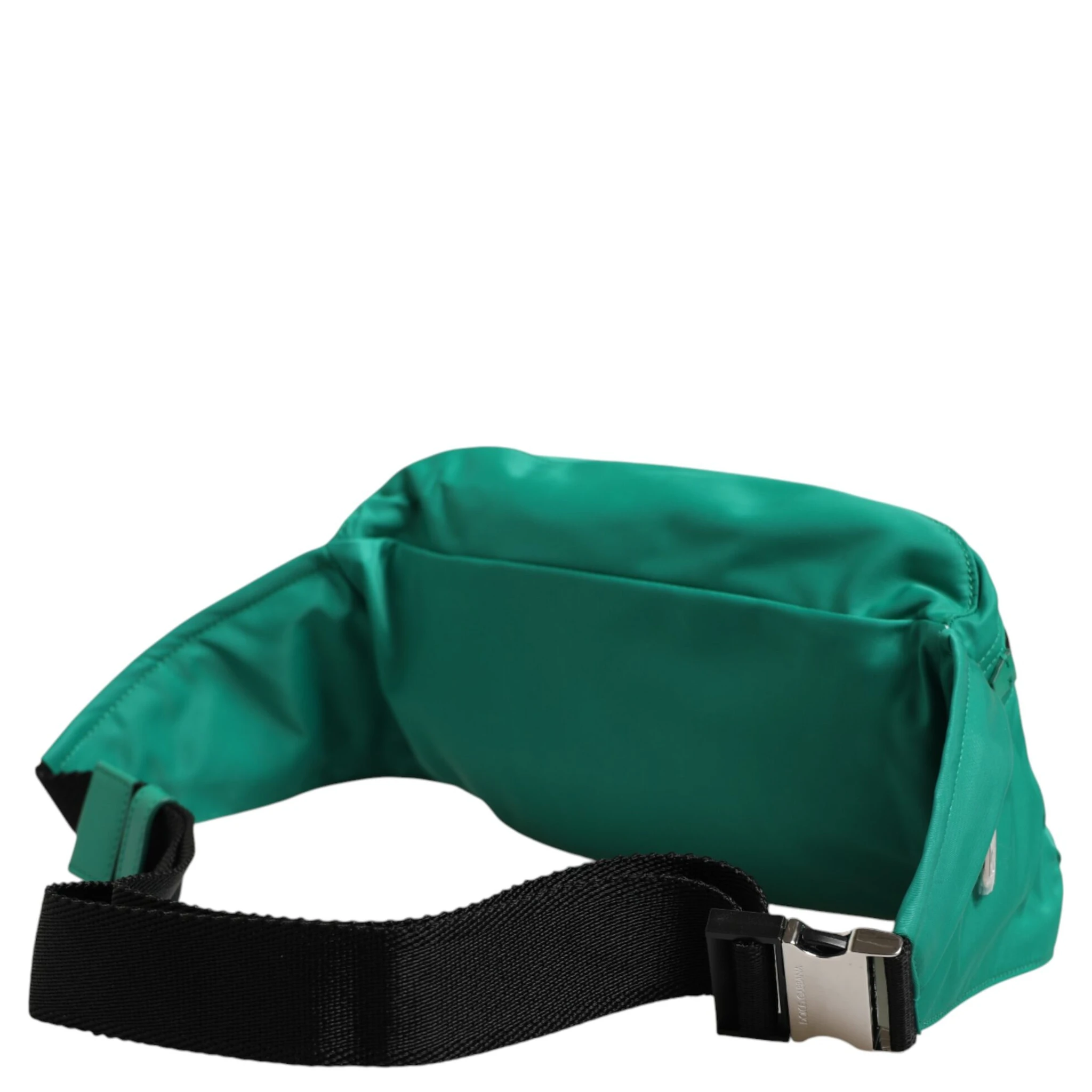 Green Logo Plaque Nylon Waist Fanny Pack Men's Borse Bag