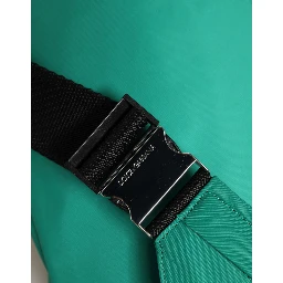 Green Logo Plaque Nylon Waist Fanny Pack Men's Borse Bag