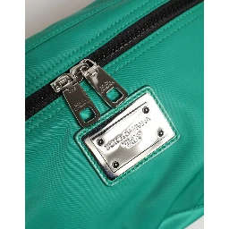 Green Logo Plaque Nylon Waist Fanny Pack Men's Borse Bag
