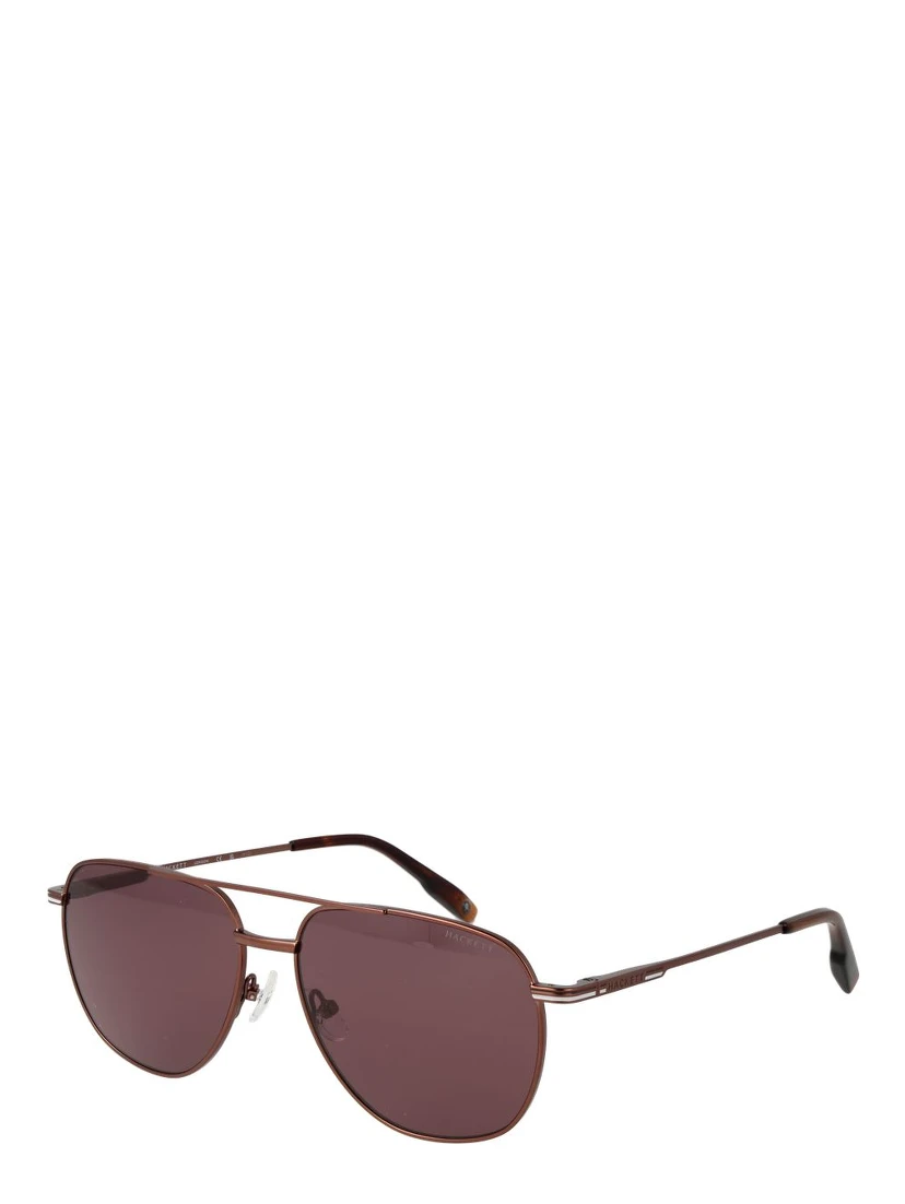 Brown Metal Sunglasses