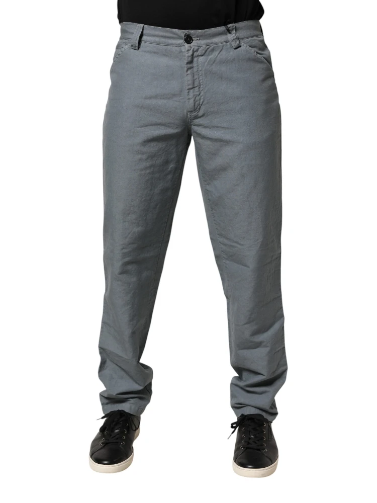 Gray Cotton Regular Fit Men Denim Trouser Jeans alternative