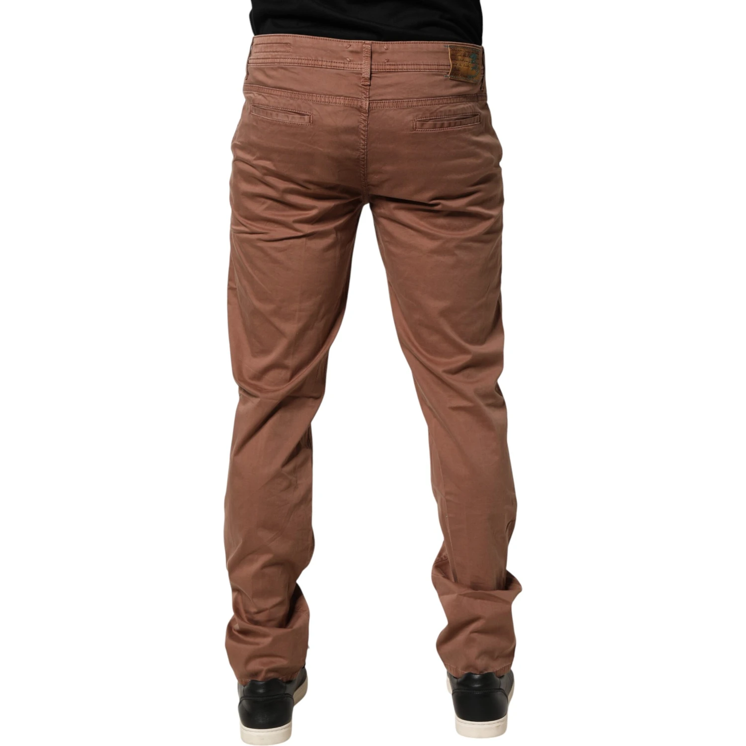 Brown Mid Waist Skinny Fit Denim Men Trouser Jeans