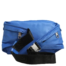 Blue Logo Plaque Nylon Waist Fanny Pack Men's Borse Bag