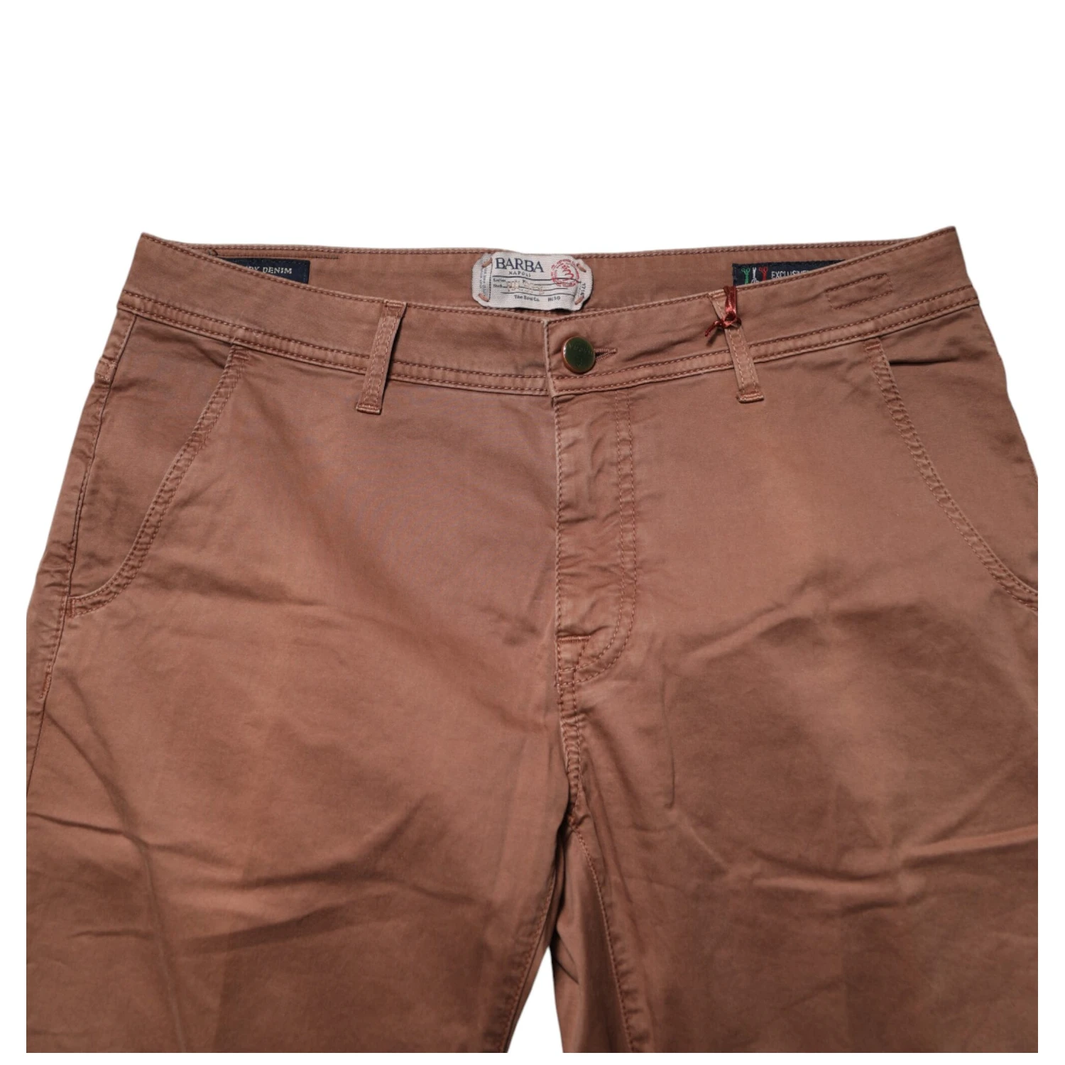 Brown Mid Waist Skinny Fit Denim Men Trouser Jeans