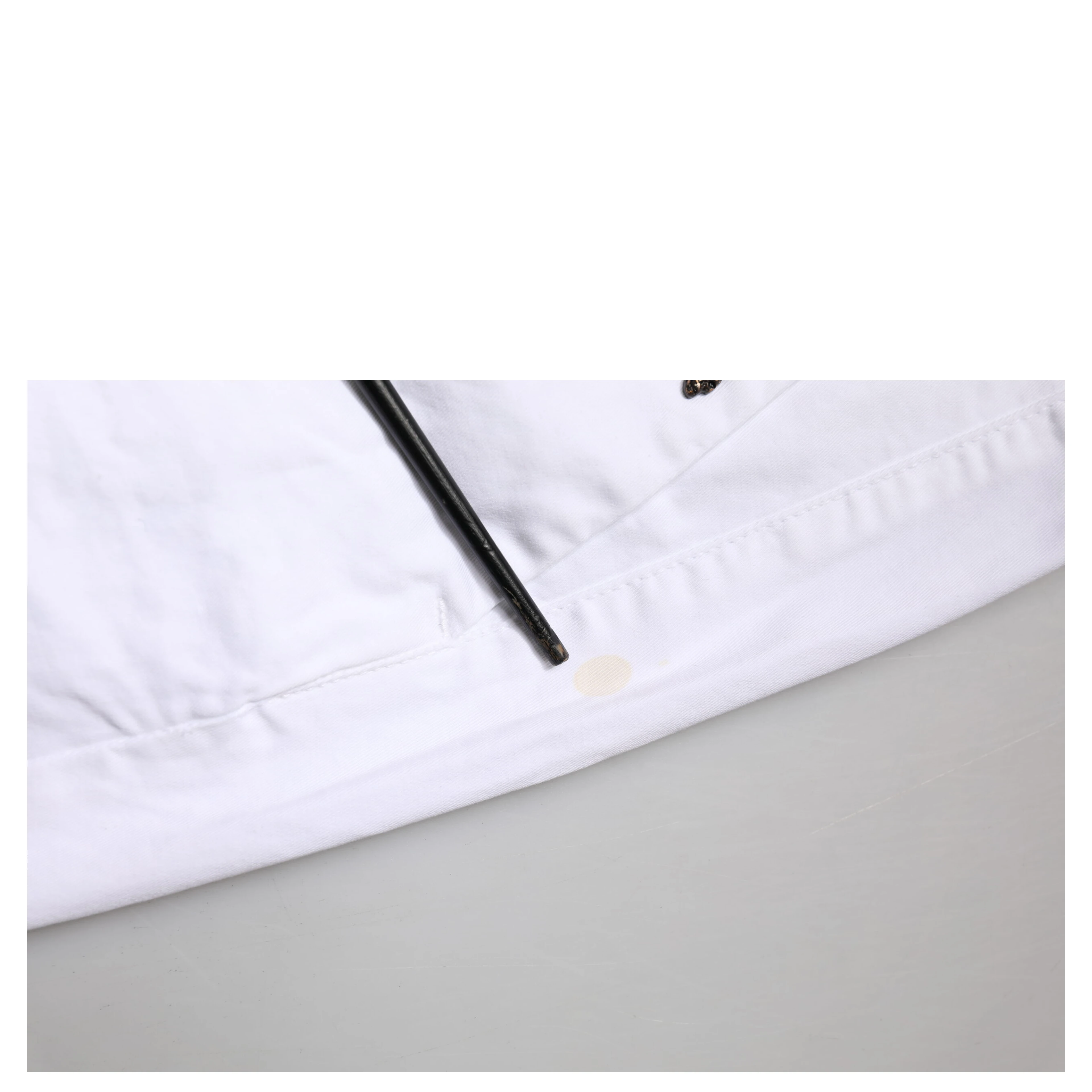 White Skinny Fit Mid Waist Men Chino Trouser Pants