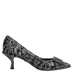 Silver Lace DG Amore Heels Pumps Shoes