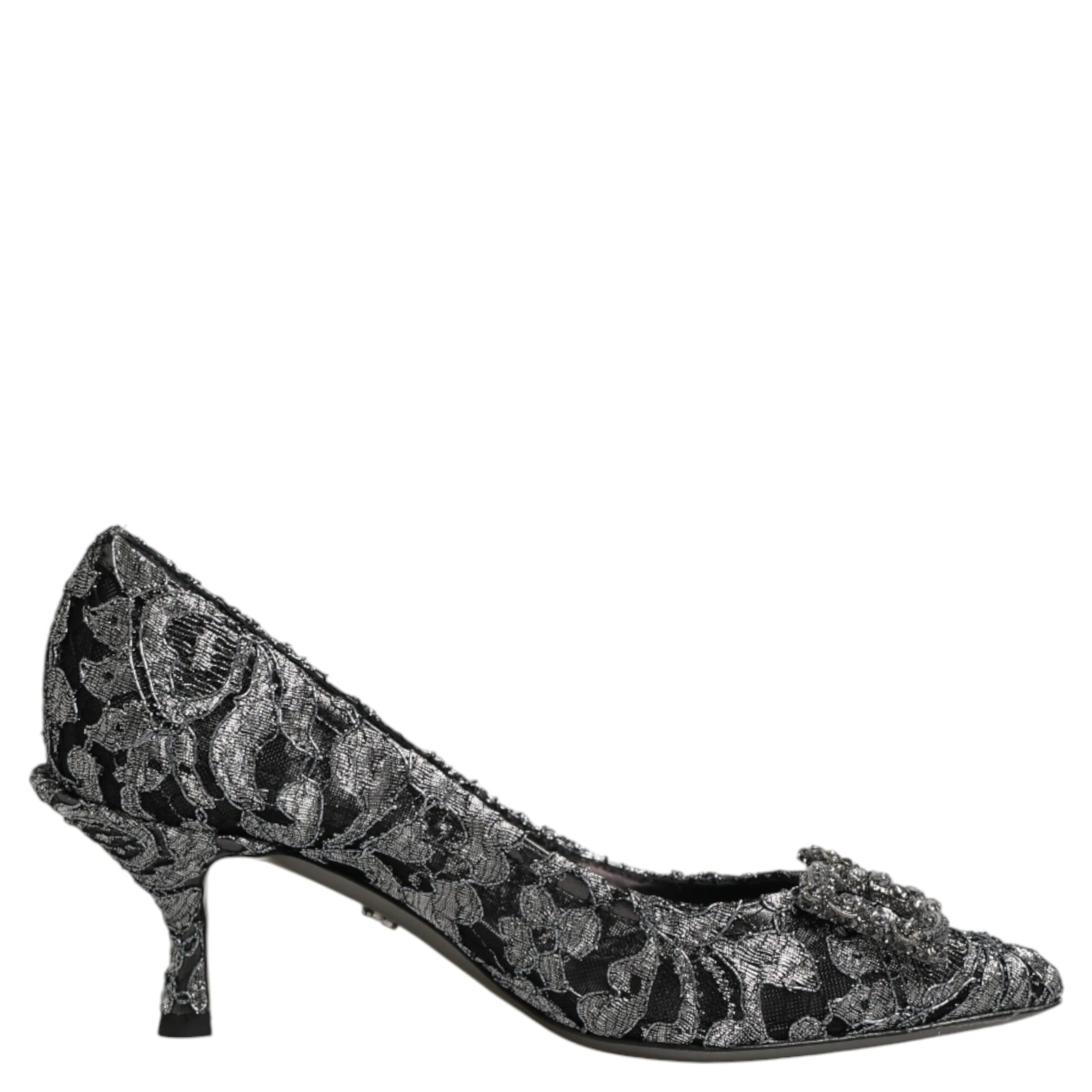 Silver Lace DG Amore Heels Pumps Shoes