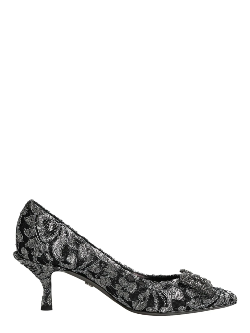 Silver Lace DG Amore Heels Pumps Shoes
