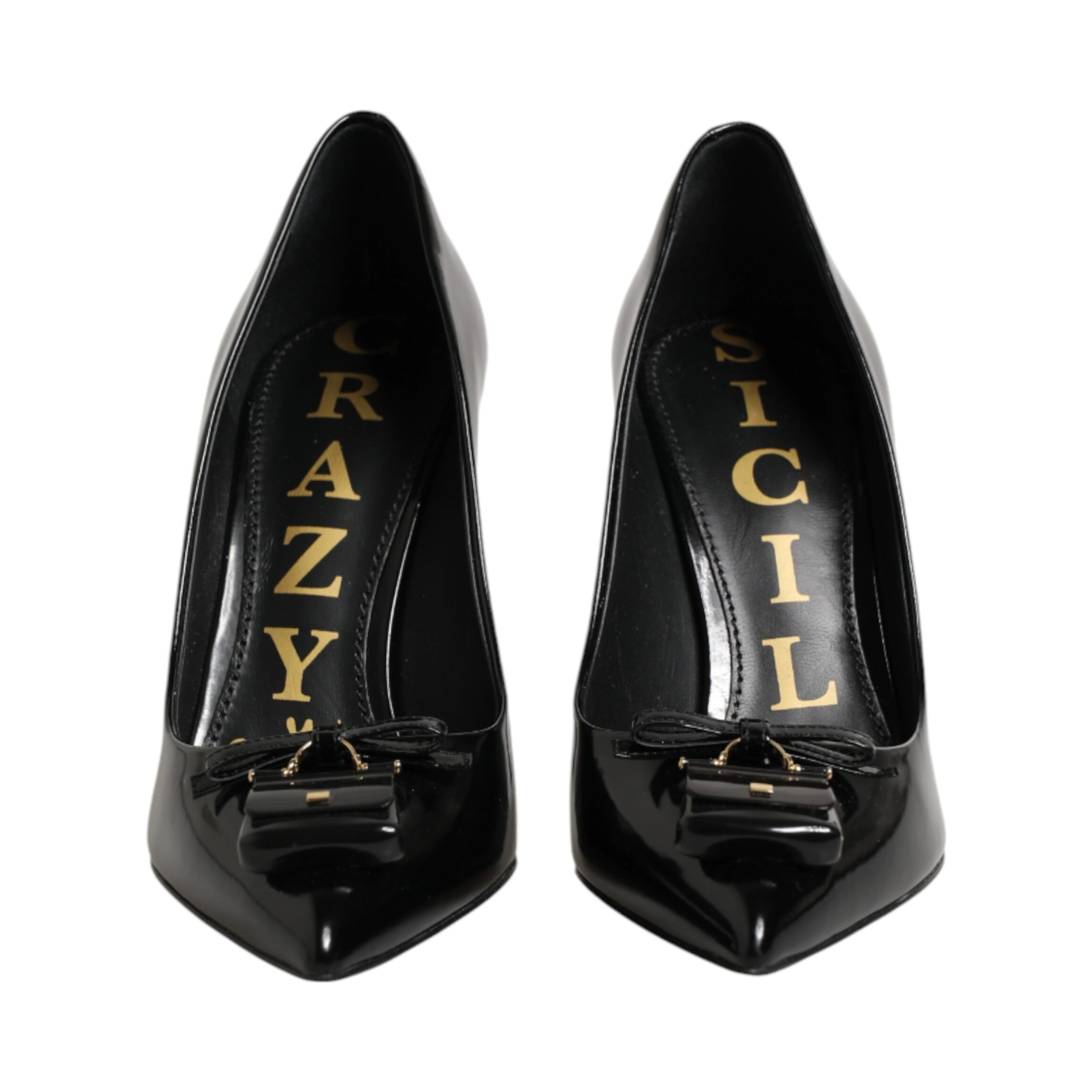 Black Bag Embellished Heels Pumps Shoes