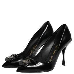 Black Bag Embellished Heels Pumps Shoes