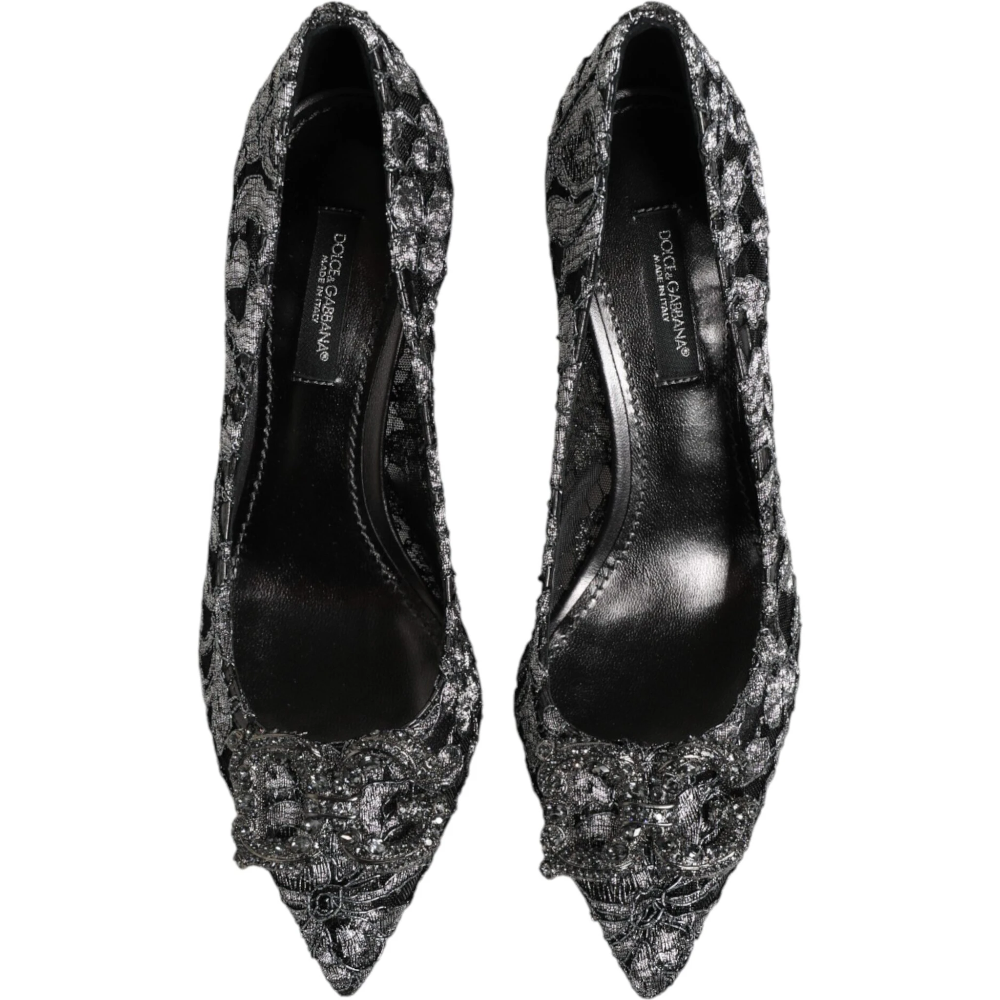 Silver Lace DG Amore Heels Pumps Shoes