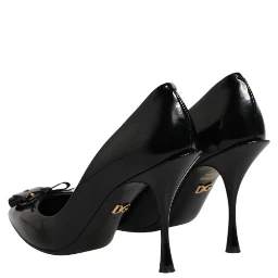 Black Bag Embellished Heels Pumps Shoes