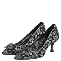 Silver Lace DG Amore Heels Pumps Shoes
