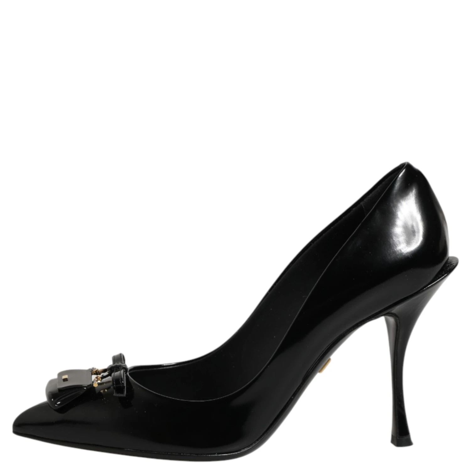 Black Bag Embellished Heels Pumps Shoes