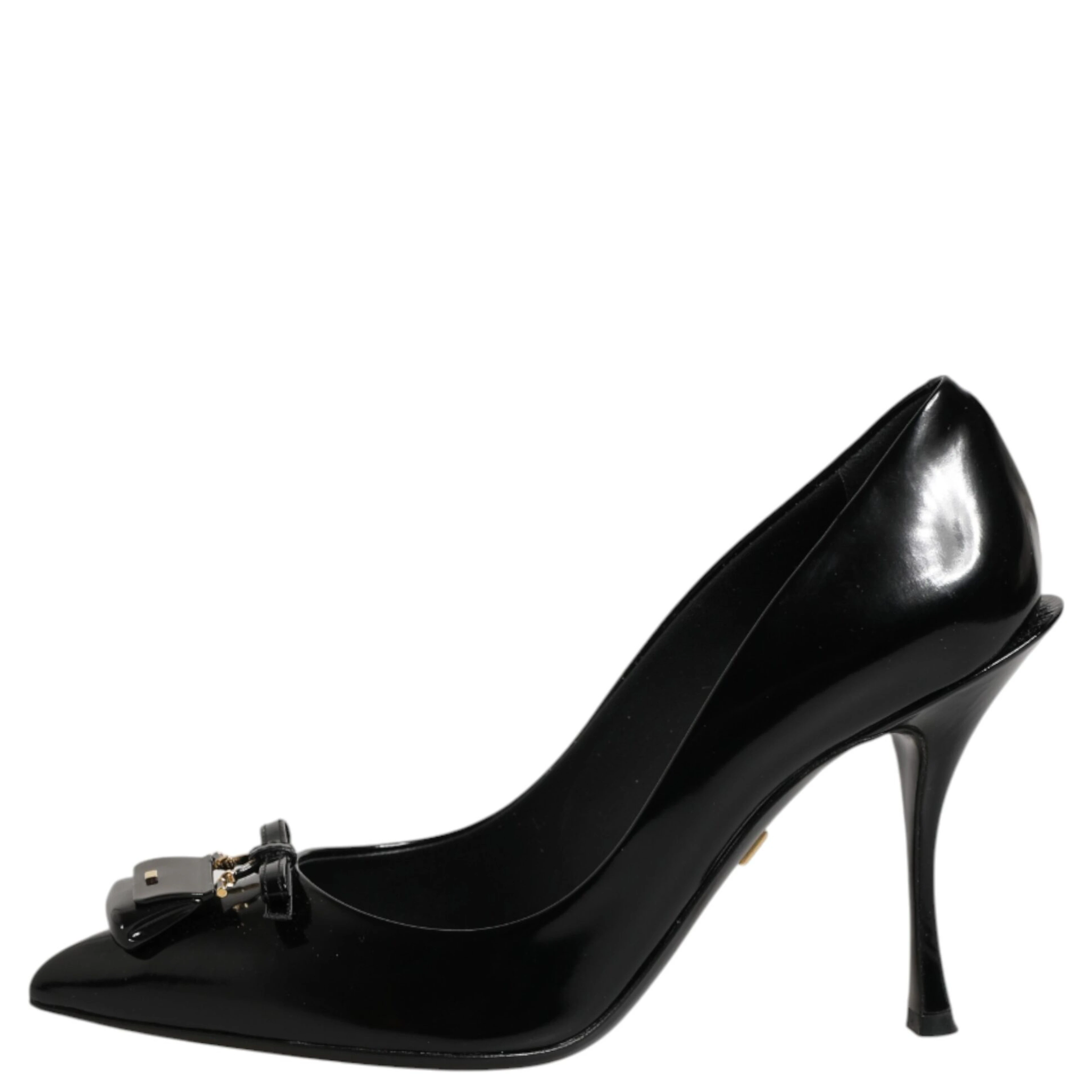 Black Bag Embellished Heels Pumps Shoes