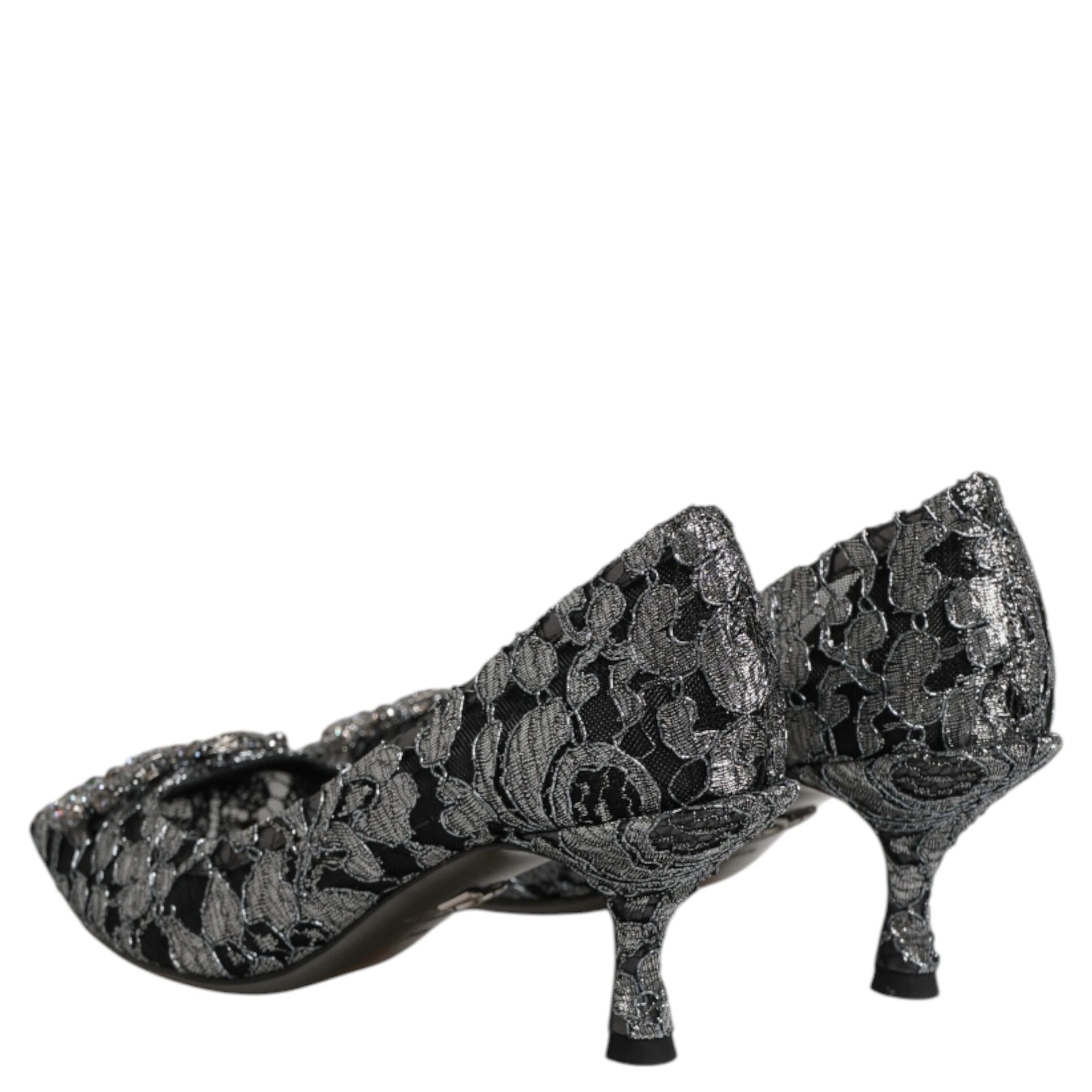 Silver Lace DG Amore Heels Pumps Shoes
