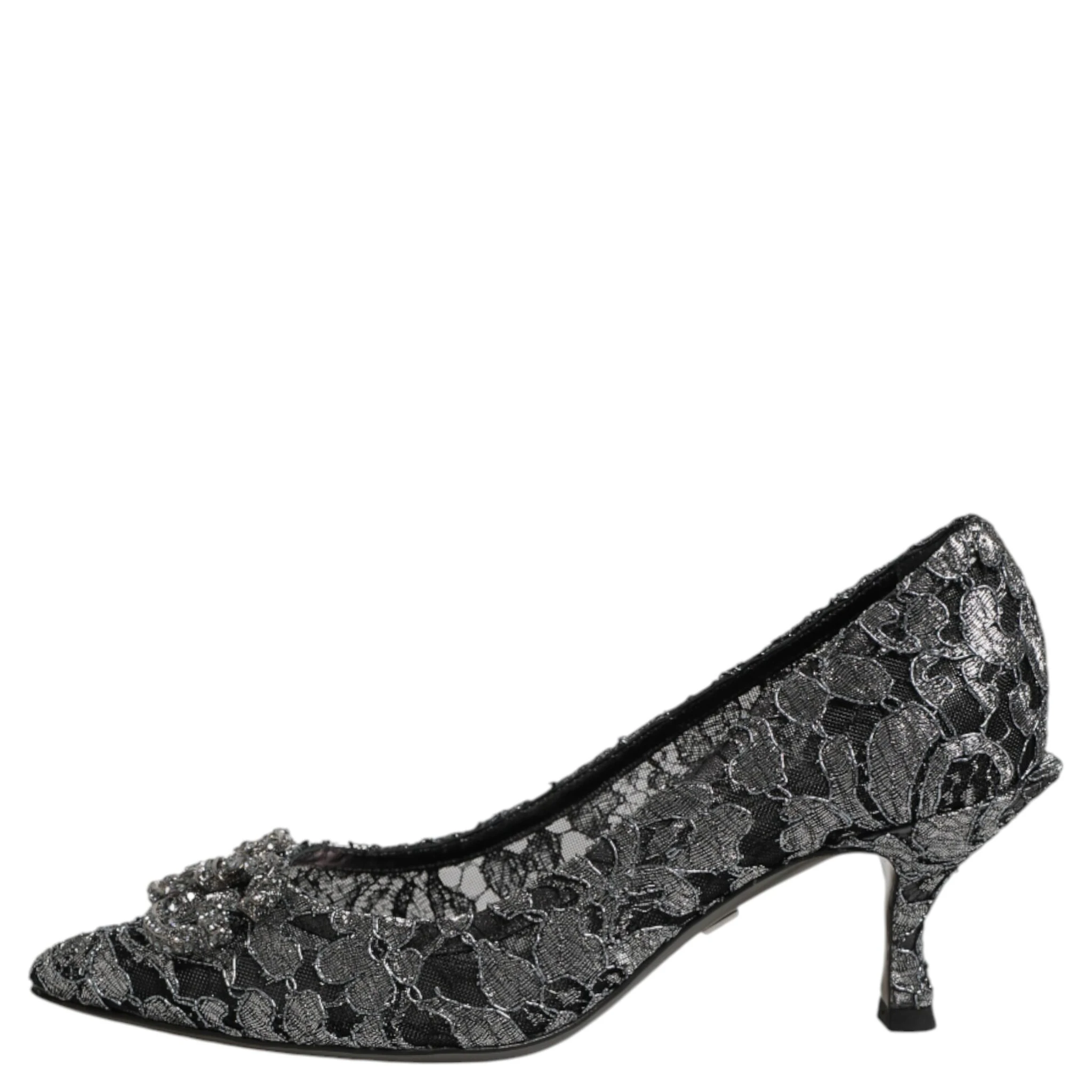 Silver Lace DG Amore Heels Pumps Shoes