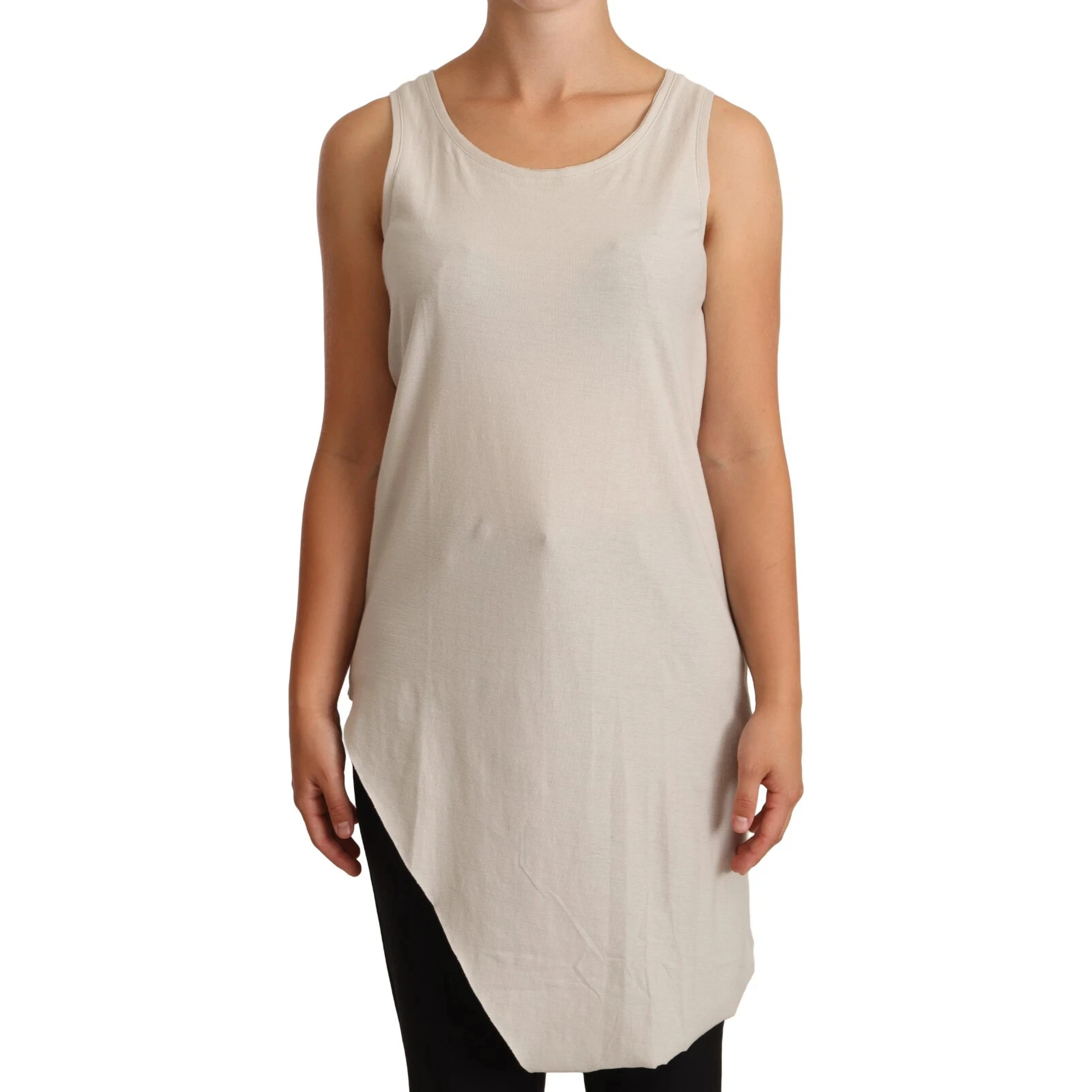 Light Gray 100% Cotton Sleeveless Razor Back Tank Top