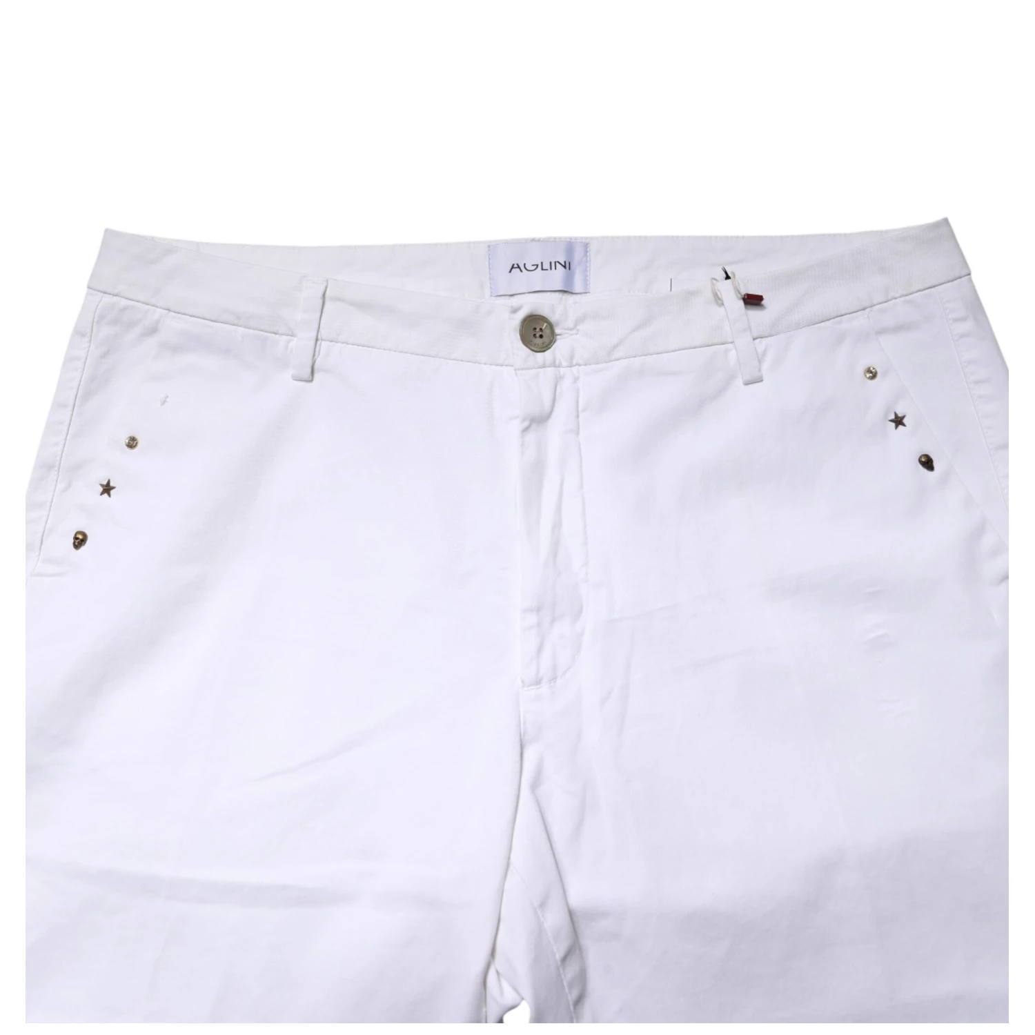 White Skinny Fit Mid Waist Men Denim Trouser Jeans