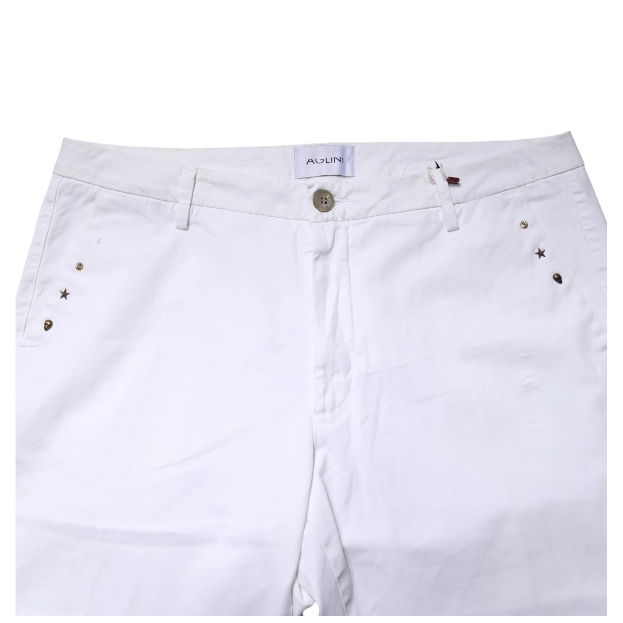 White Skinny Fit Mid Waist Men Denim Trouser Jeans
