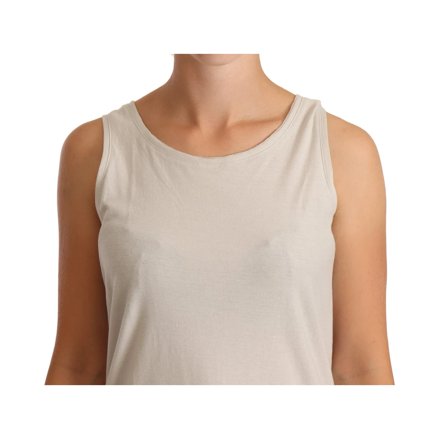 Light Gray 100% Cotton Sleeveless Razor Back Tank Top