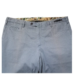 Blue Men Chino Mid Waist Tapered Fit Trouser Pants