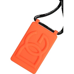 Holder Neon Orange Rubber DG Embossed Adjustable Badge