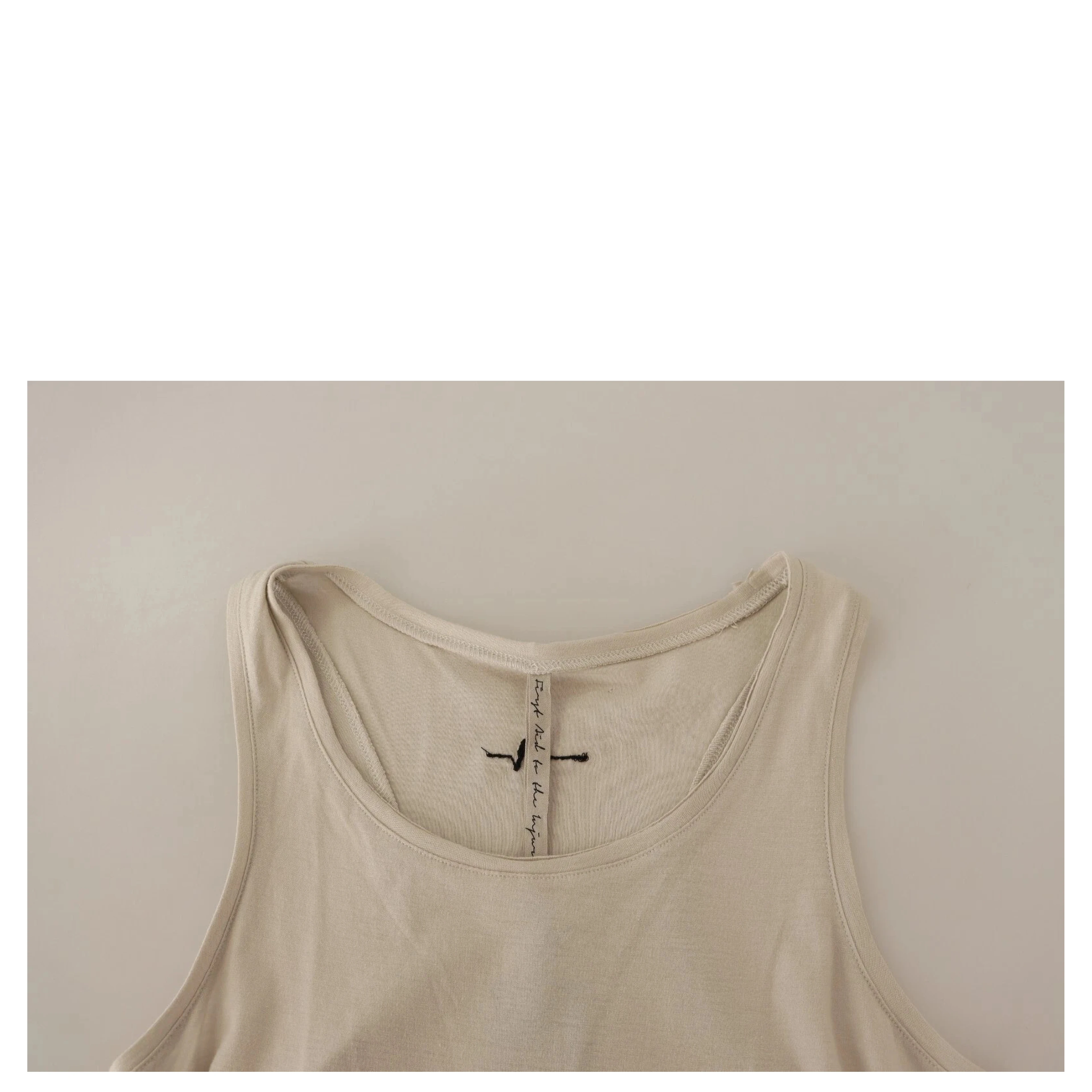 Light Gray 100% Cotton Sleeveless Razor Back Tank Top