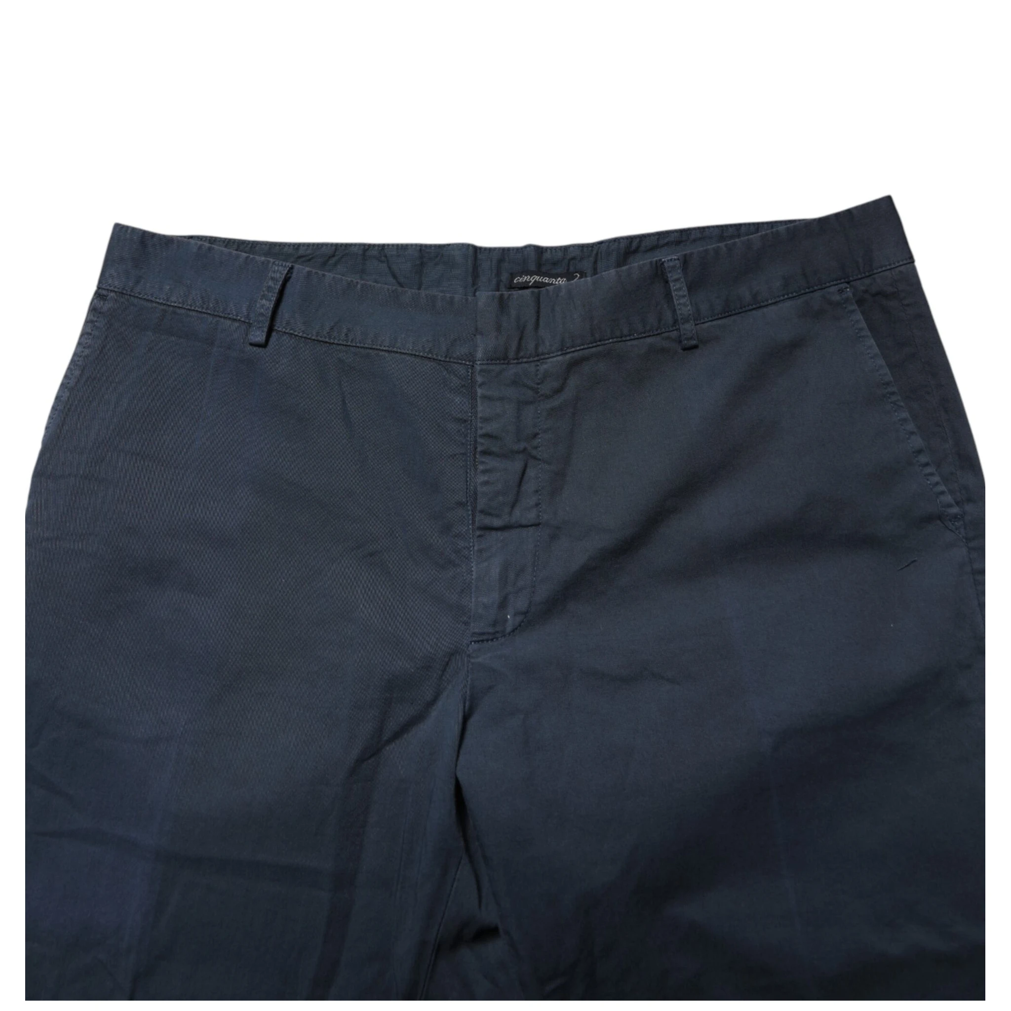 Blue Skinny Fit Mid Waist Men Chino Trouser Pants