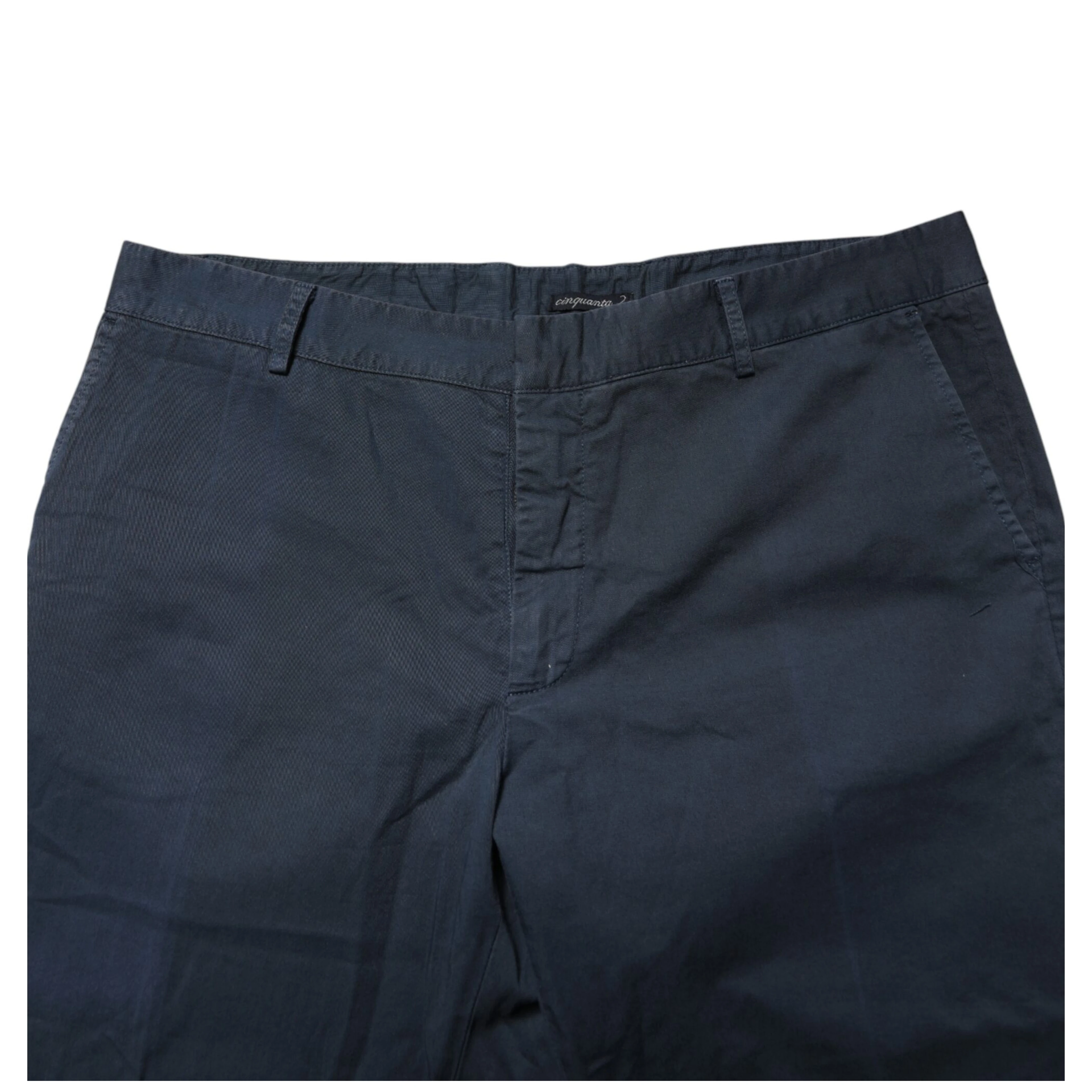 Blue Skinny Fit Mid Waist Men Chino Trouser Pants