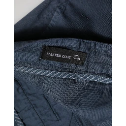 Blue Skinny Fit Mid Waist Men Chino Trouser Pants