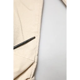 Beige Skinny Fit Mid Waist Men Denim Jeans