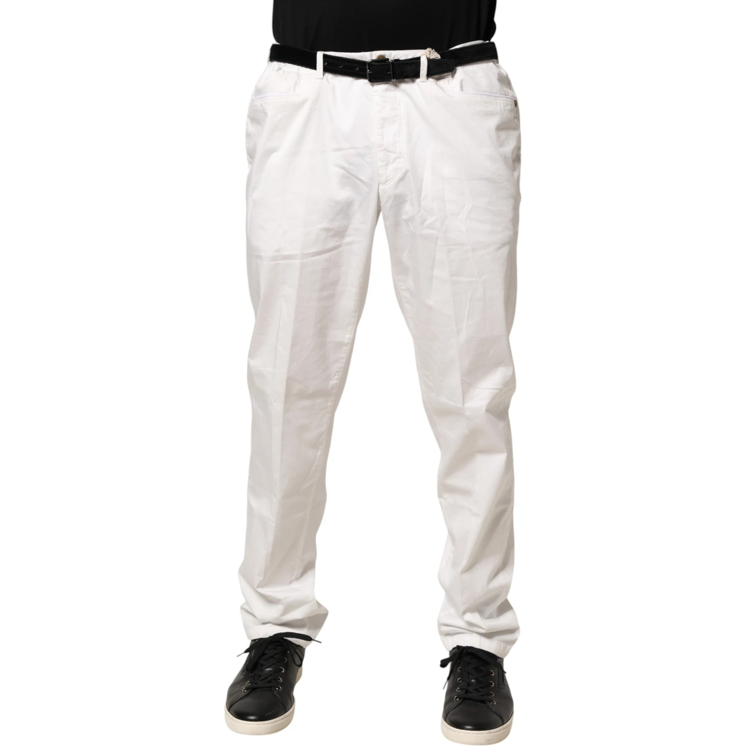 White Tapered Dress Formal Trouser Pants