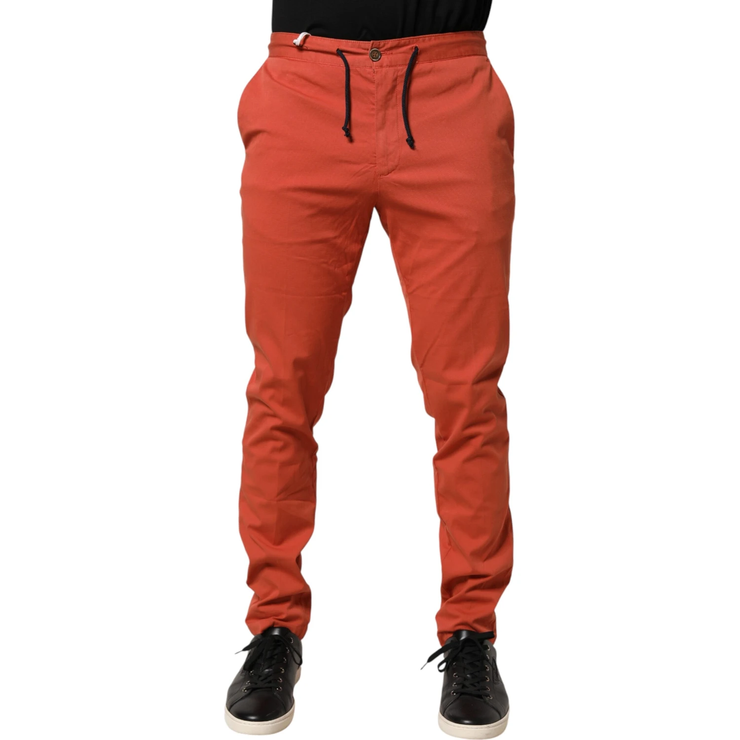 Orange Skinny Fit Men Chino Trouser Pants