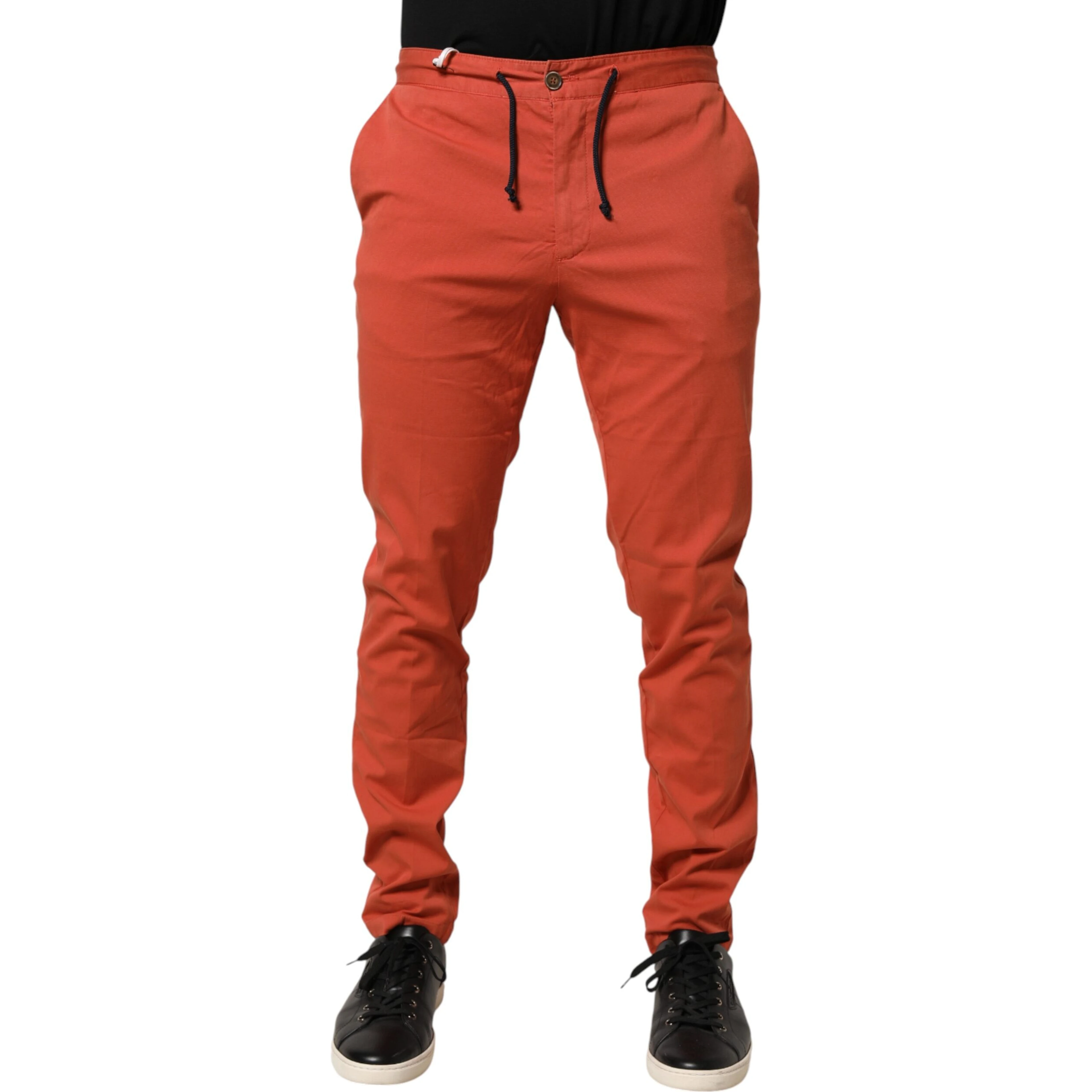Orange Skinny Fit Men Chino Trouser Pants
