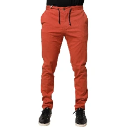 Orange Skinny Fit Men Chino Trouser Pants