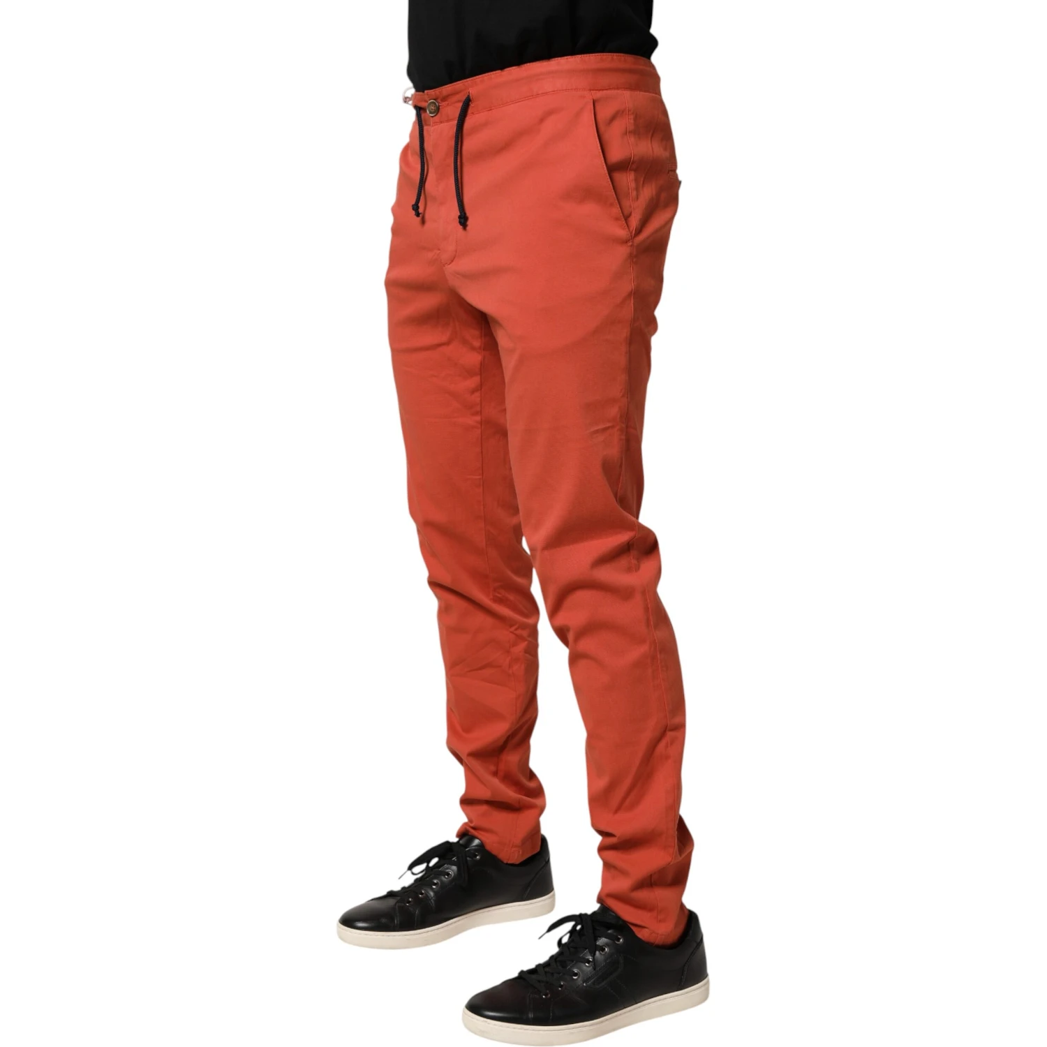 Orange Skinny Fit Men Chino Trouser Pants