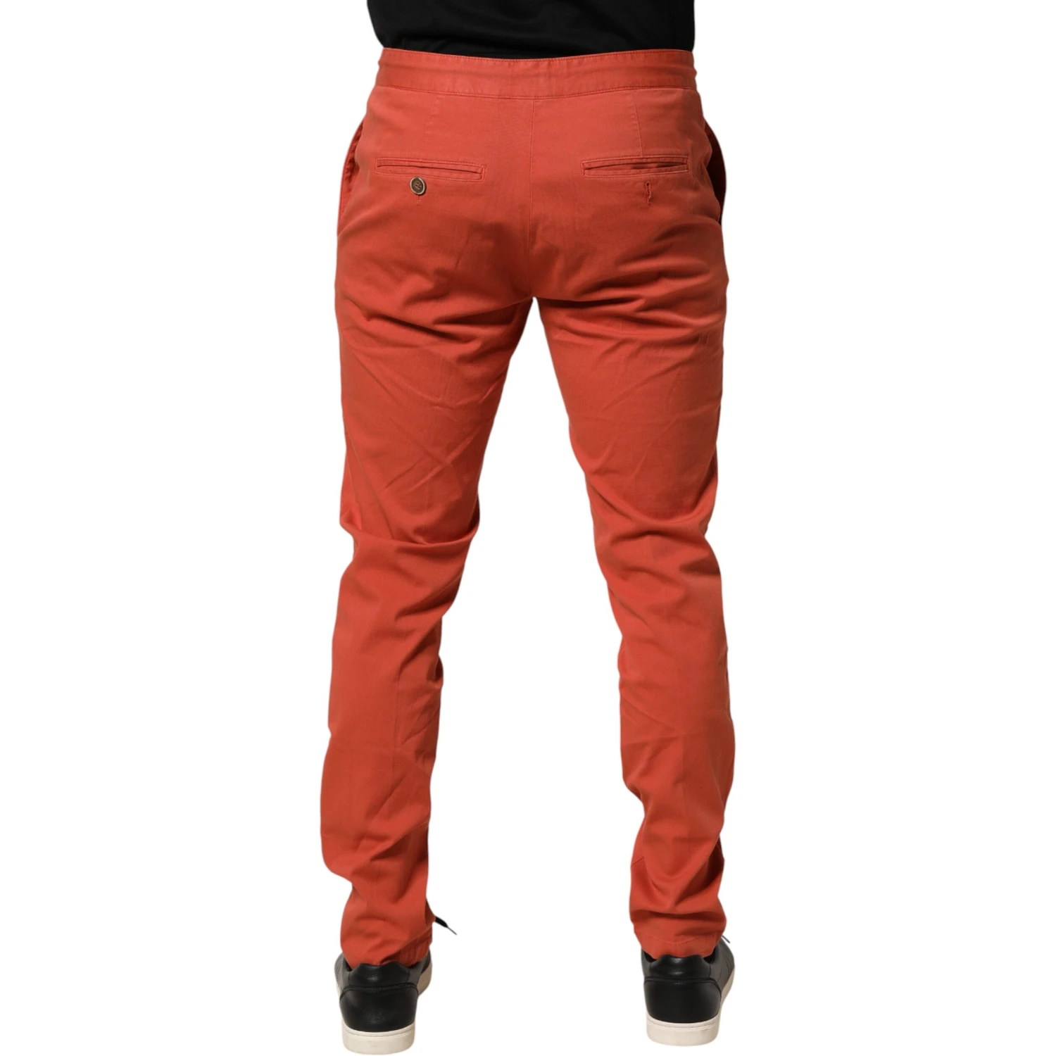 Orange Skinny Fit Men Chino Trouser Pants