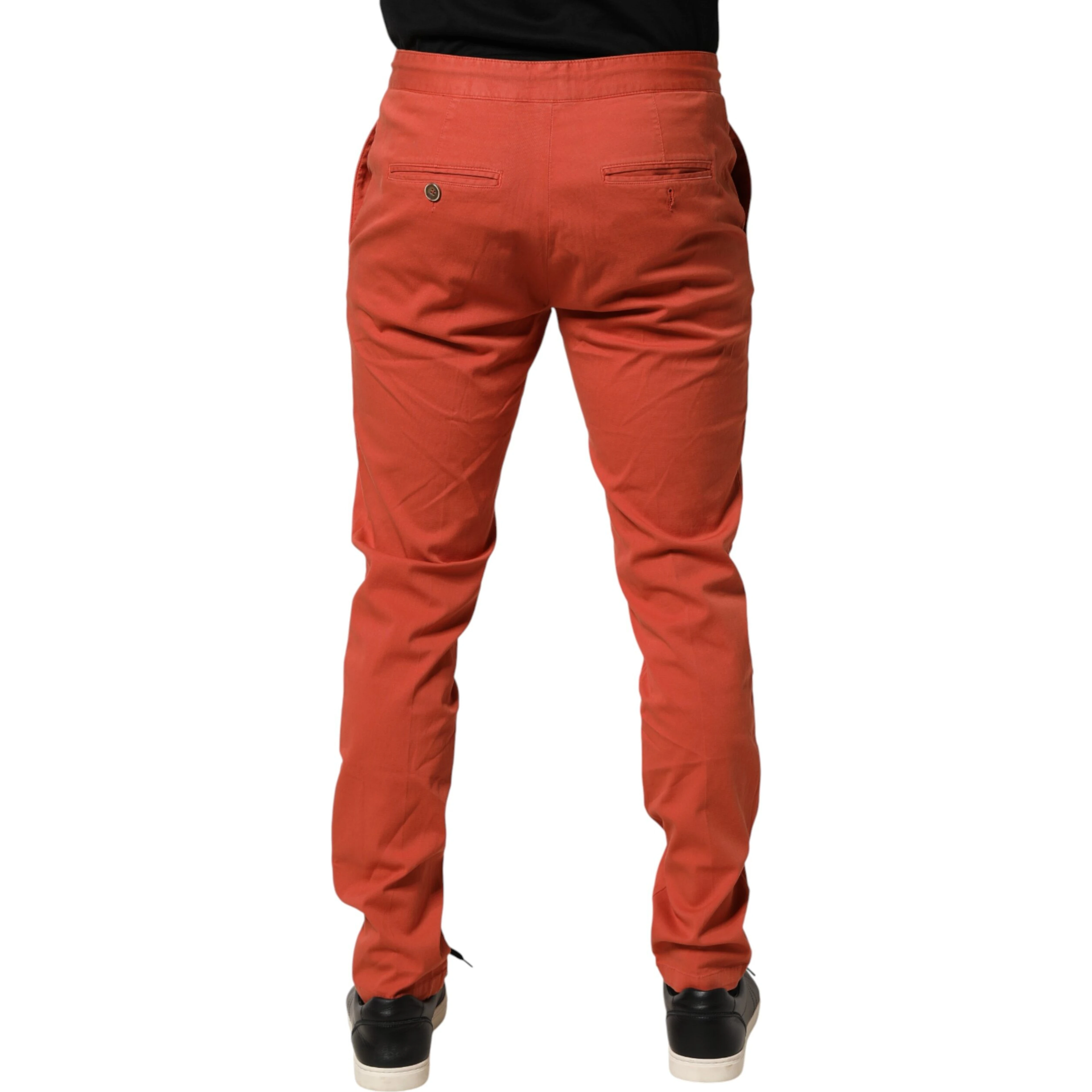 Orange Skinny Fit Men Chino Trouser Pants