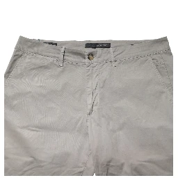 Gray Cotton Stretch Tapered Fit Men Chino Trouser Pants